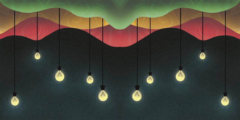 indoors, performing arts event, pattern, chinese lantern festival, stage, multi colored, 4K, light bulb, ceiling, electricity, theatrical performance