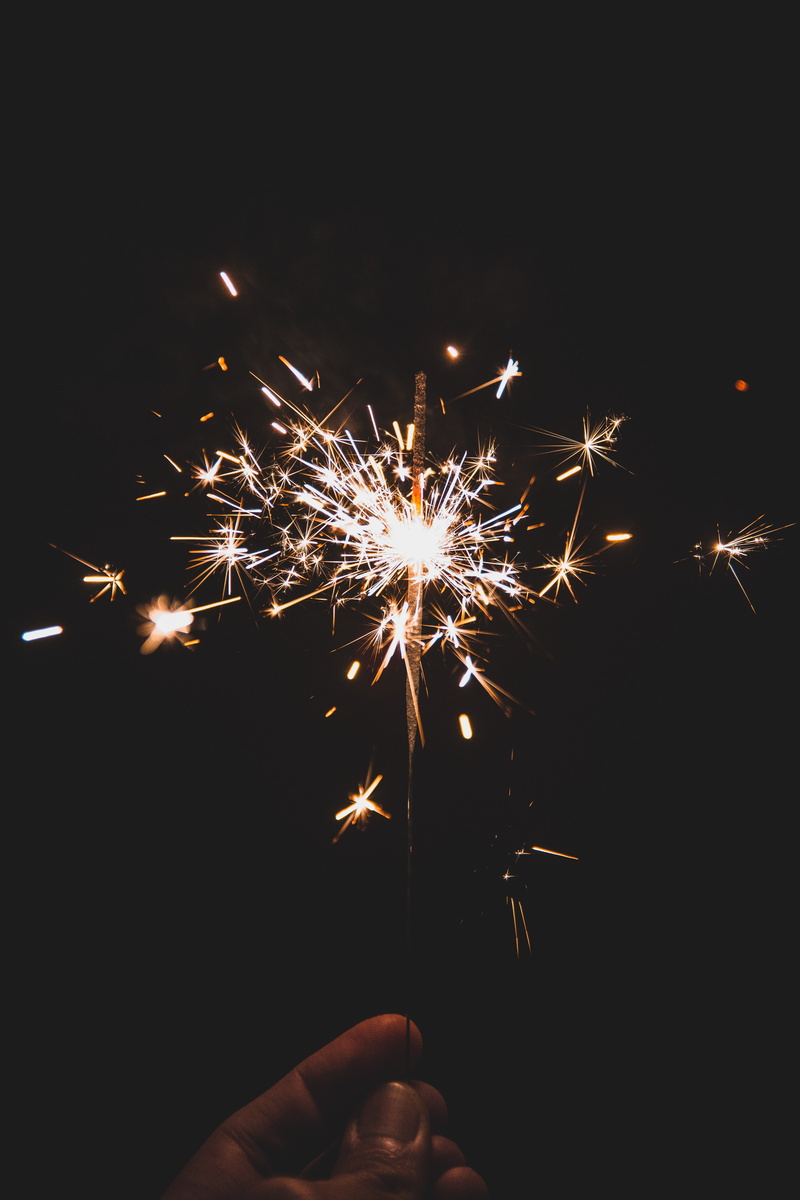 light - Natural Phenomenon, fun, abstract, blurred motion, multi Colored, illuminated, holiday, hand, yellow, anniversary, human body part, sparkler, black Color