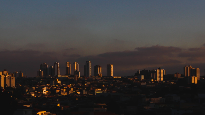 scenery, illuminated, built structure, cityscape, financial district, horizon, office building exterior, downtown, no people, sao paulo, sunset, building