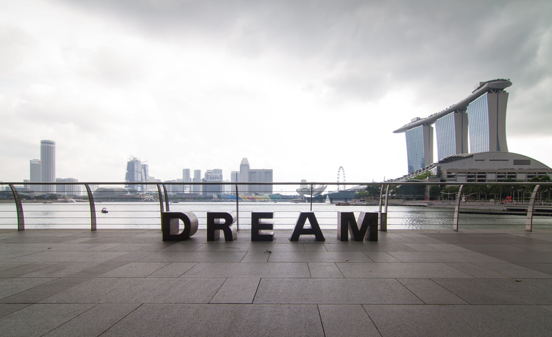 dream, monochrome, city, sky, urban skyline, bridge, cloudy, nature, outdoors, asia, skyscraper, building, photoholgic, built structure, railing