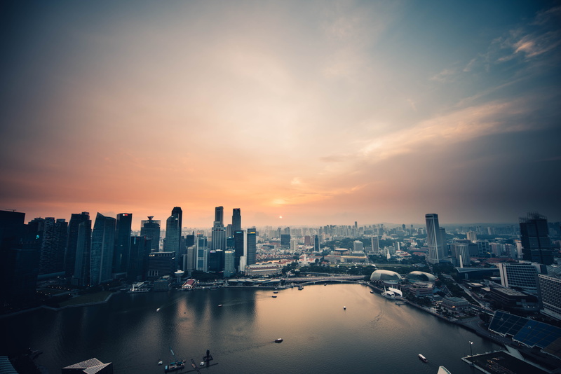 sunset sky, city, outdoors, night, china - East Asia, landscape, buildings, bangkok, urban Scene, cityline, blue, river side, sunrise, building Exterior