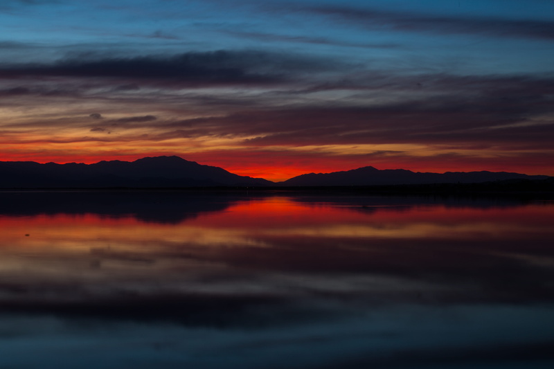 orange, cloud - sky, waterfront, lake, symmetrical, water, idyllic, romantic sky, tranquil scene, beauty in nature, mountain, relfection, cloudscape, photography