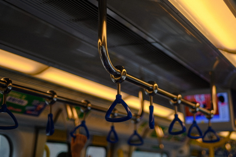 rail transportation, hanger, handle, close-up, poles, vehicle, metal bars, mode of transportation, gold, 4K, coat rack, interior, musical instrument, low angle view