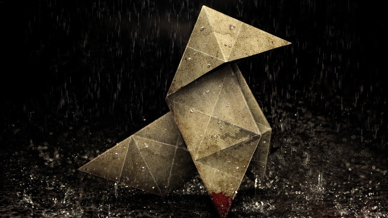 nature, studio shot, no people, dark, shape, close-up, outdoors, wet, vulnerability, plant part, heavy rain origami rain blood, water, leaf, tree, fragility
