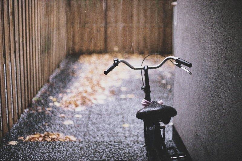 day, home, 35mm, seat, brown, 2K, shadow, parked, wall, leafe, wall - building feature, running water, street, cold, near, water, metal, heavy rain, cruiser