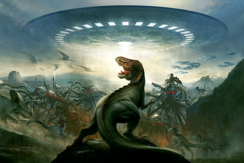 outdoors, mammal, architecture, creativity, animal representation, sculpture, aliens digital art flying saucers spaceship, one animal, statue, built structure
