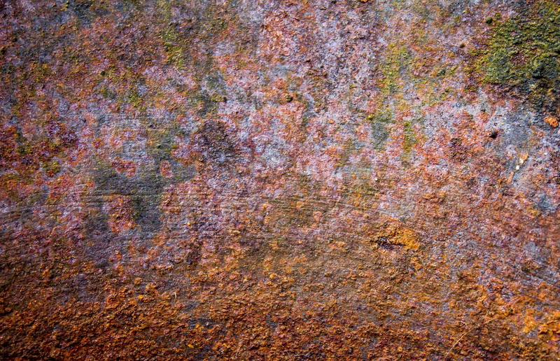 colorful, full frame, oxidize, wall - building feature, close-up, day, deterioration, rusty, metal, colors, blue, structure, decline, mosses, photo, abstract