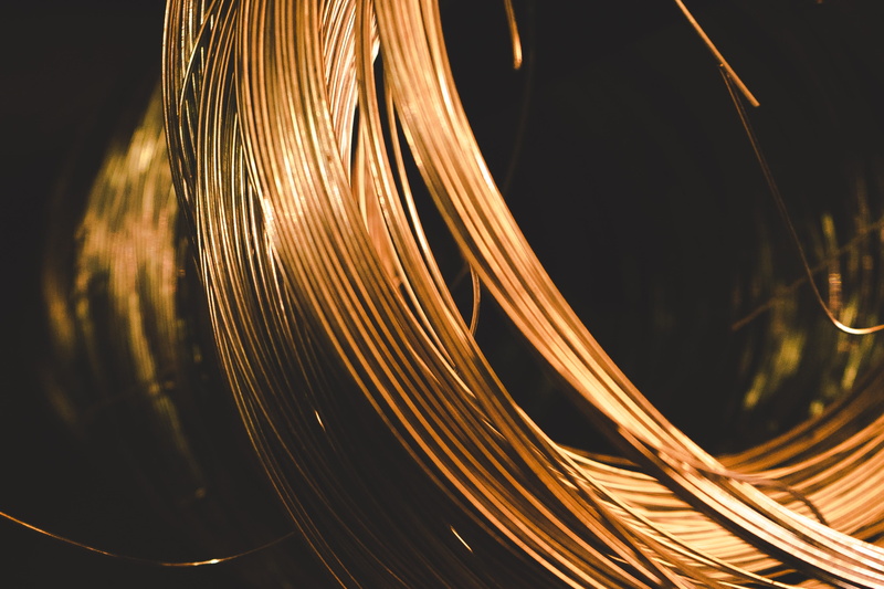 materials of construction, focus on foreground, technology, selective focus, light - natural phenomenon, no people, studio shot, electricity, copper wire