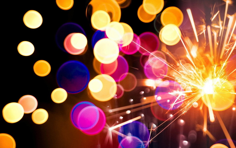 fireworks, bright, colorful, 1080P, sparklers