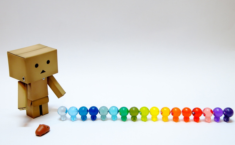 toy, still life, rainbow, variation, toyrainbow, danboard, toys, copy space, human representation, amazon, wood - material, Danbo, close-up