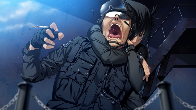 grisaia no kajitsu kazami yuuji, emotional stress, adult, human mouth, frustration, 2K, one person, negative emotion, mouth open, emotion, aggression