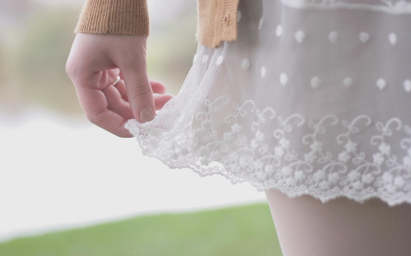 women, 1080P, white, s, girls, hand, lace, skirt