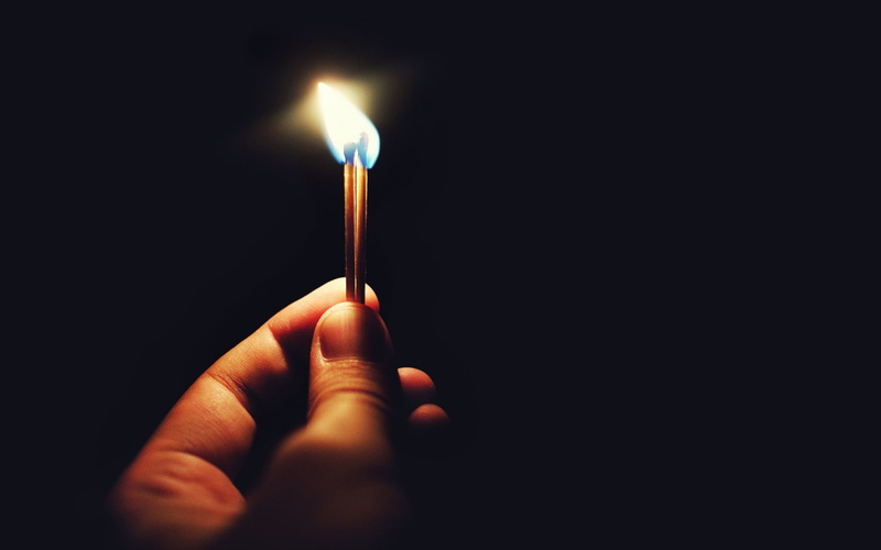 light, 1080P, hand, fire, matches