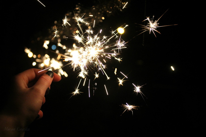 firework display, New Year, holding, hand, firework, night, one person, firework - man made object, lights, sparks, sparkles, blurred motion, body part