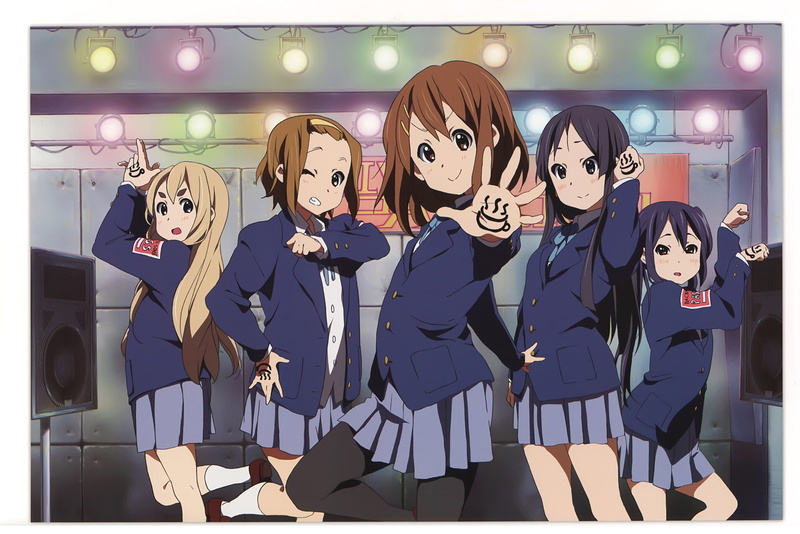 K-ON!, anime, schoolgirl, 1080P