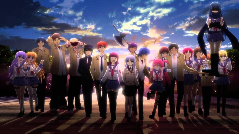 anime, music, school, crowd, leisure activity, men, 1080P, large group of people, students, adult, standing, cloud - sky, friends, real people, sky, lifestyles