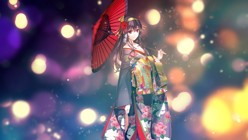 2K, Saenai Heroine no Sodatekata, kimono, anime, Kasumigaoka Utaha