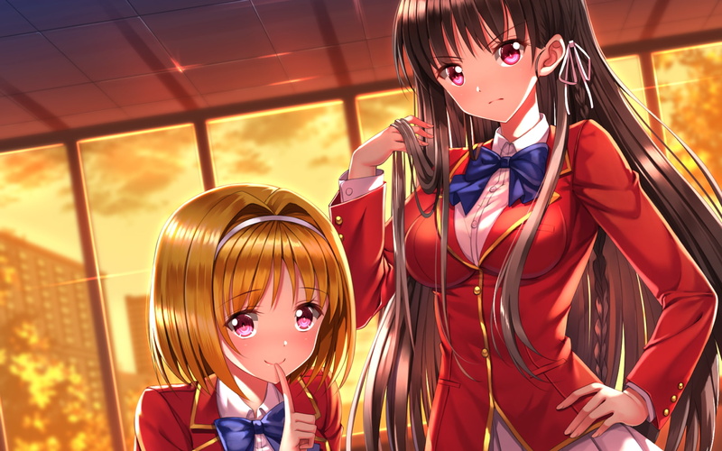 Anime, Suzune Horikita, 1080P, Classroom of the Elite, Kikyō Kushida