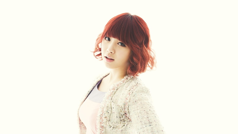 bangs, fashion, smiling, indoors, adult, Asian, beautiful woman, Kim Yura, hairstyle, dyed red hair, K-pop, short hair, redhead, one person, young adult