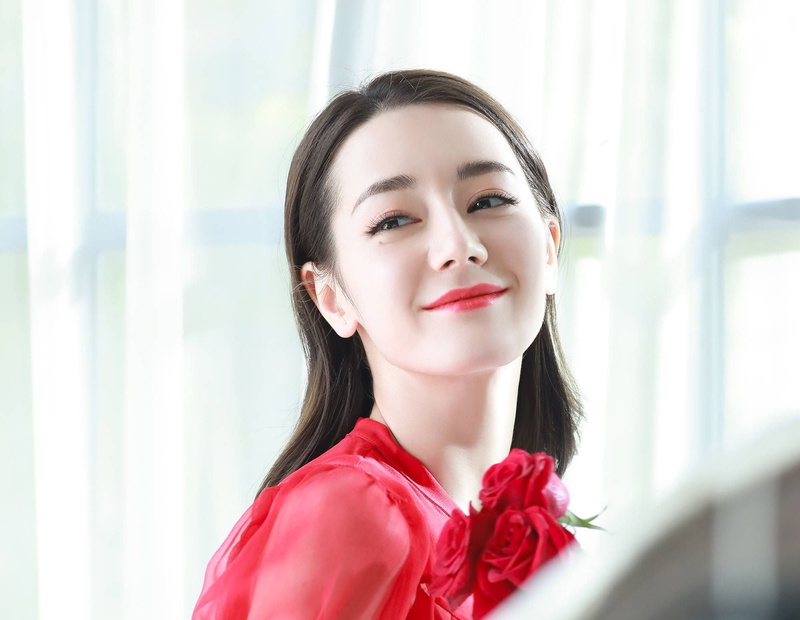 Chinese, Dilraba Dilmurat, Actress, Actresses, Black Hair, 1080P, Lipstick