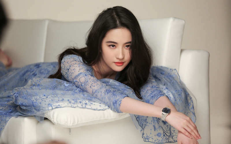 long hair, dark hair, 1080P, Asian, brunette, actress, Crystal Liu, Chinese, women, singer