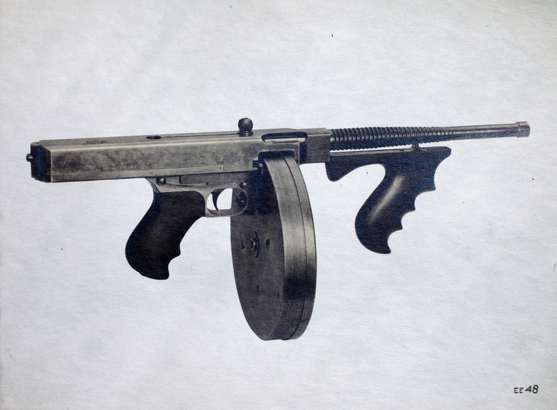 rifle, 1080P, submachine, gun, weapon, machine, thompson, military