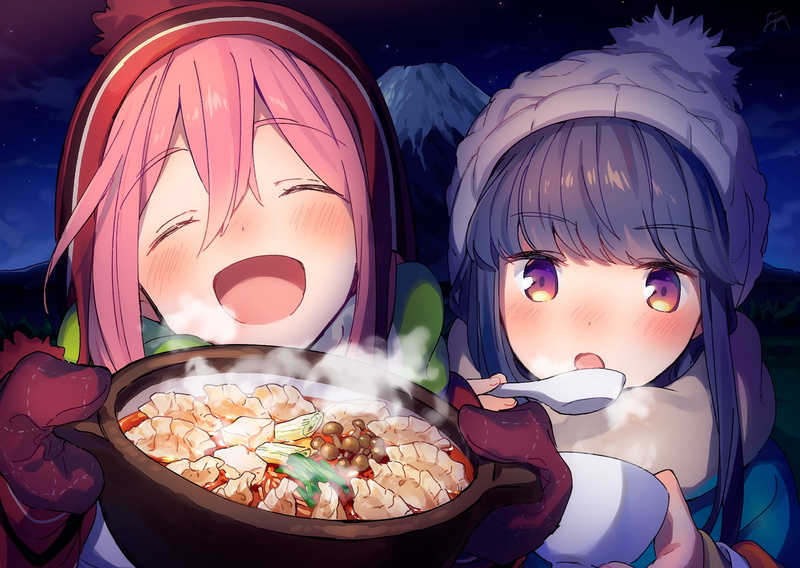 1080P, Nadeshiko Kagamihara, Anime, Rin Shima, Laid-Back Camp