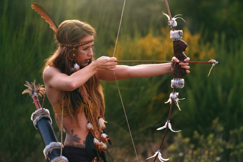 arrows, fantasy girl, women, archery, women outdoors, archer, model, 1080P, bow, I Hate Tombs