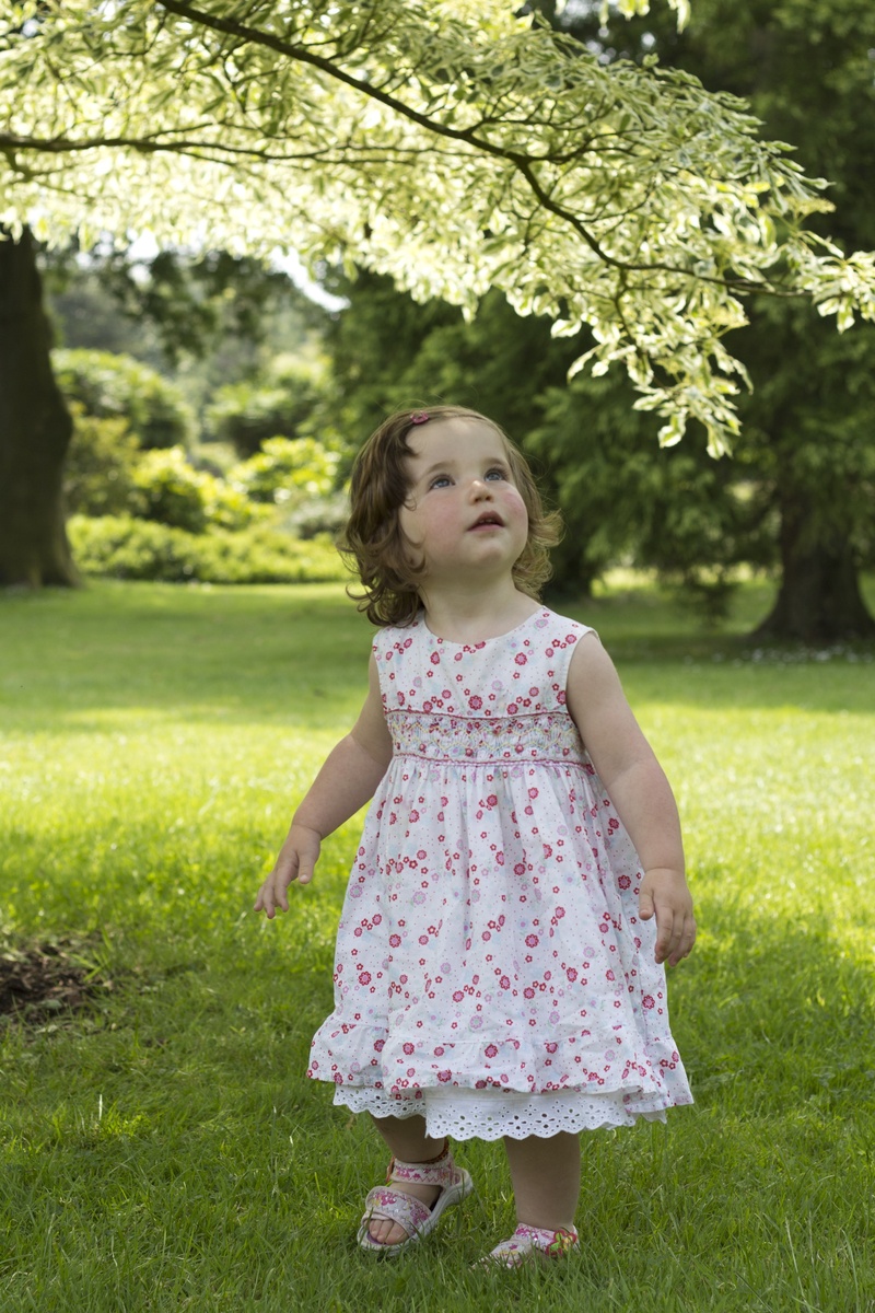 women, park - Man Made Space, girls, girl, floral, fashion, females, one Person, beauty, one Girl Only, print, smiling, light, adorable, full length, infant