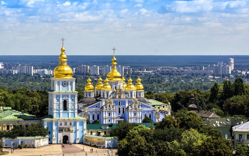 cathedral, 2K, ukraine, michael, kiev, church, st