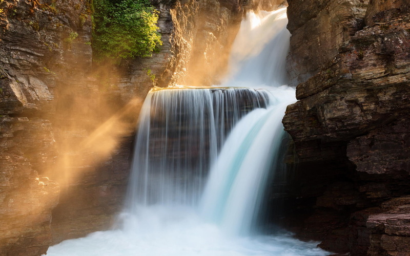 Montana, National, USA, Mary, Glacier, St, 1080P, Park, Falls
