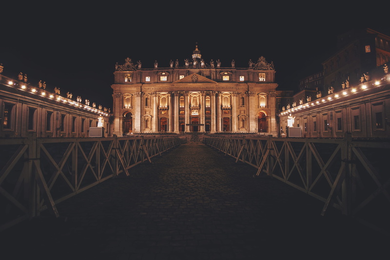 city, time, building, no people, glowing, the past, nightime, architecture, pathway, landscape, cathedral, leading, travel, travel destinations, s, lit up