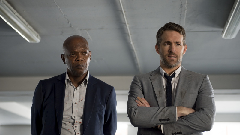 jackson, Ryan Reynolds, 4K, 4k, samuel, evans, The Hitmans Bodyguard, chris, Samuel L. Jackson