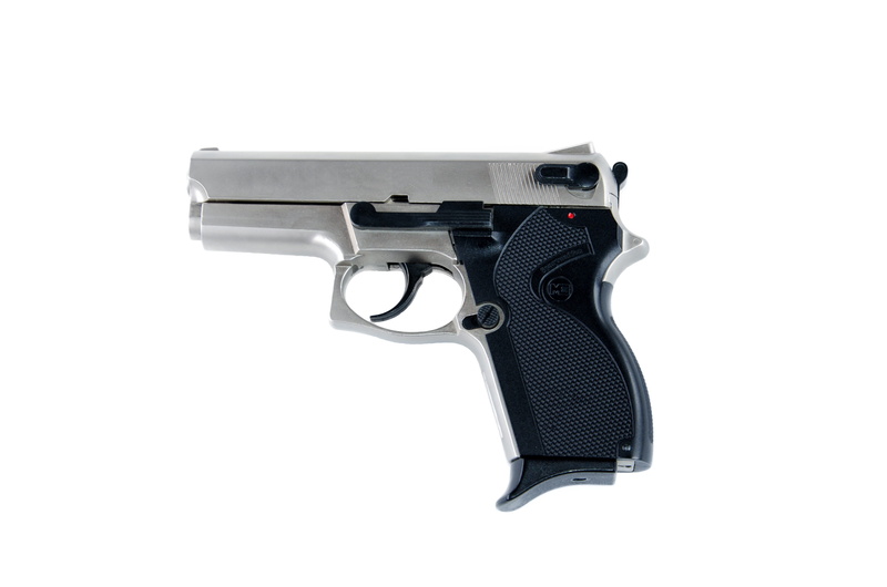 army, studio shot, sign, leave, burglar, gun, risk, indoors, weapon, security, violence, warning sign, handgun, crime, pistol, communication, 4K, violent
