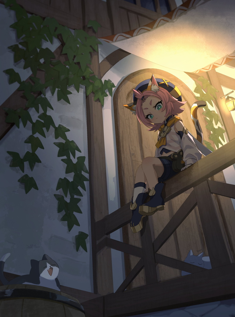 anime girls, Diona (Genshin Impact), 2K, loli, Genshin Impact, cat girl