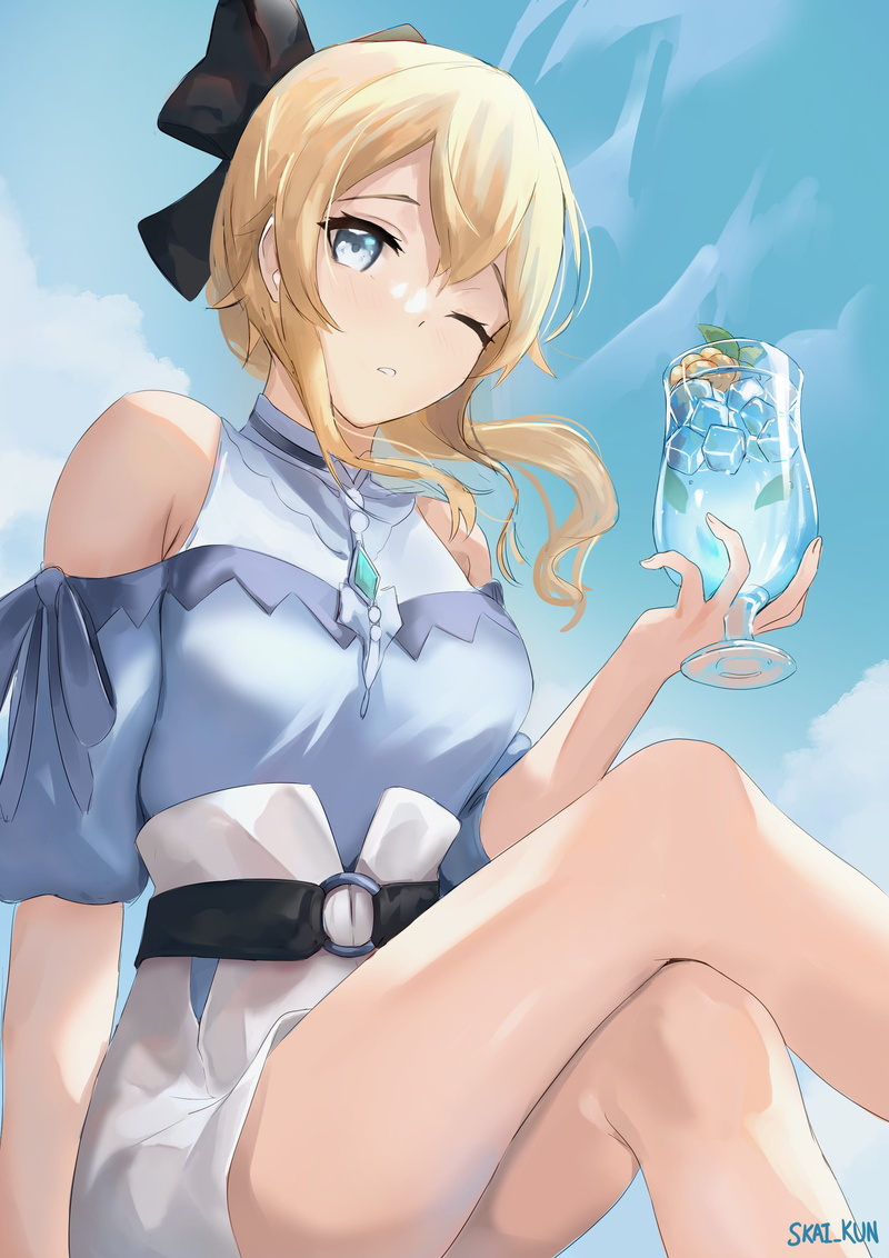 Jean (Genshin Impact), Genshin Impact, anime girls, blonde, 2K, thighs