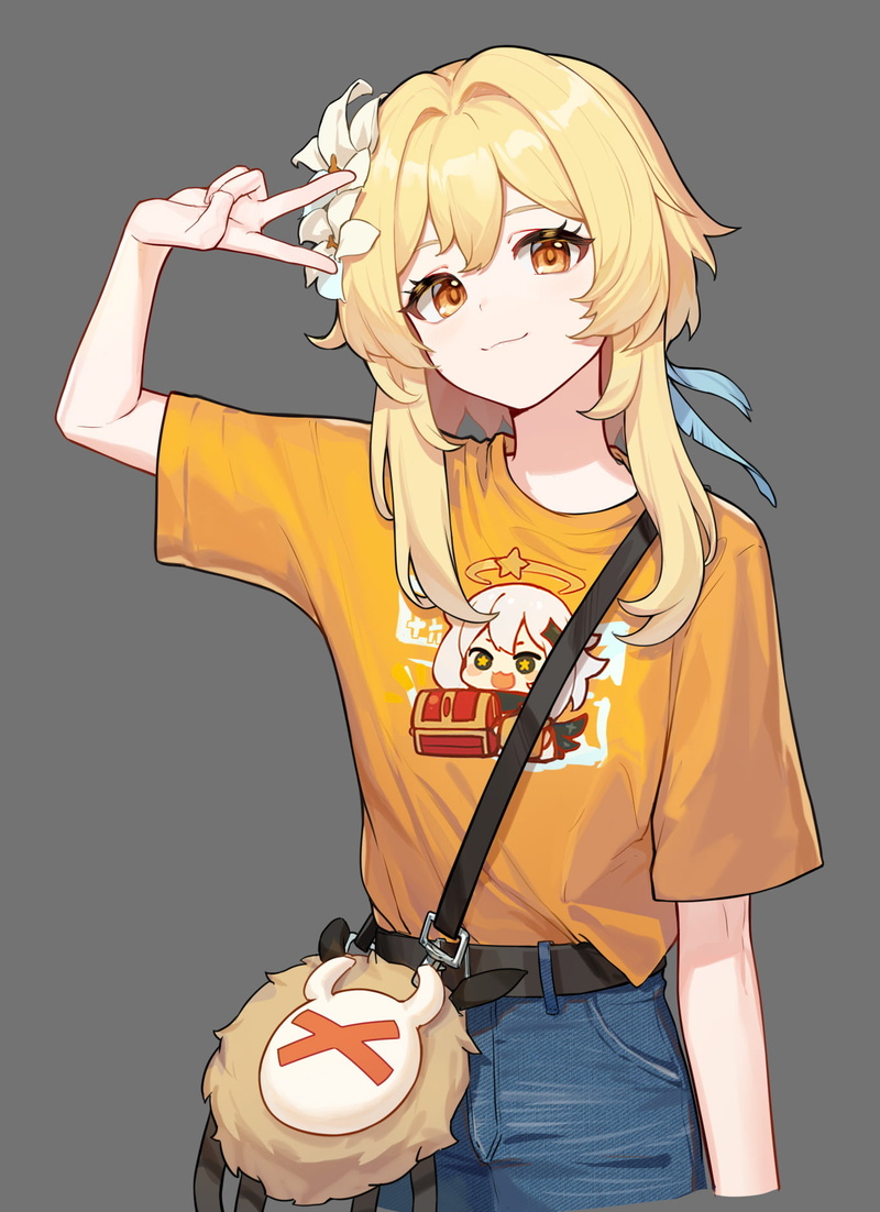 720P, Lumine (Genshin Impact), anime girls, Genshin Impact