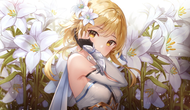 720P, Genshin Impact, Lumine (Genshin Impact), anime girls