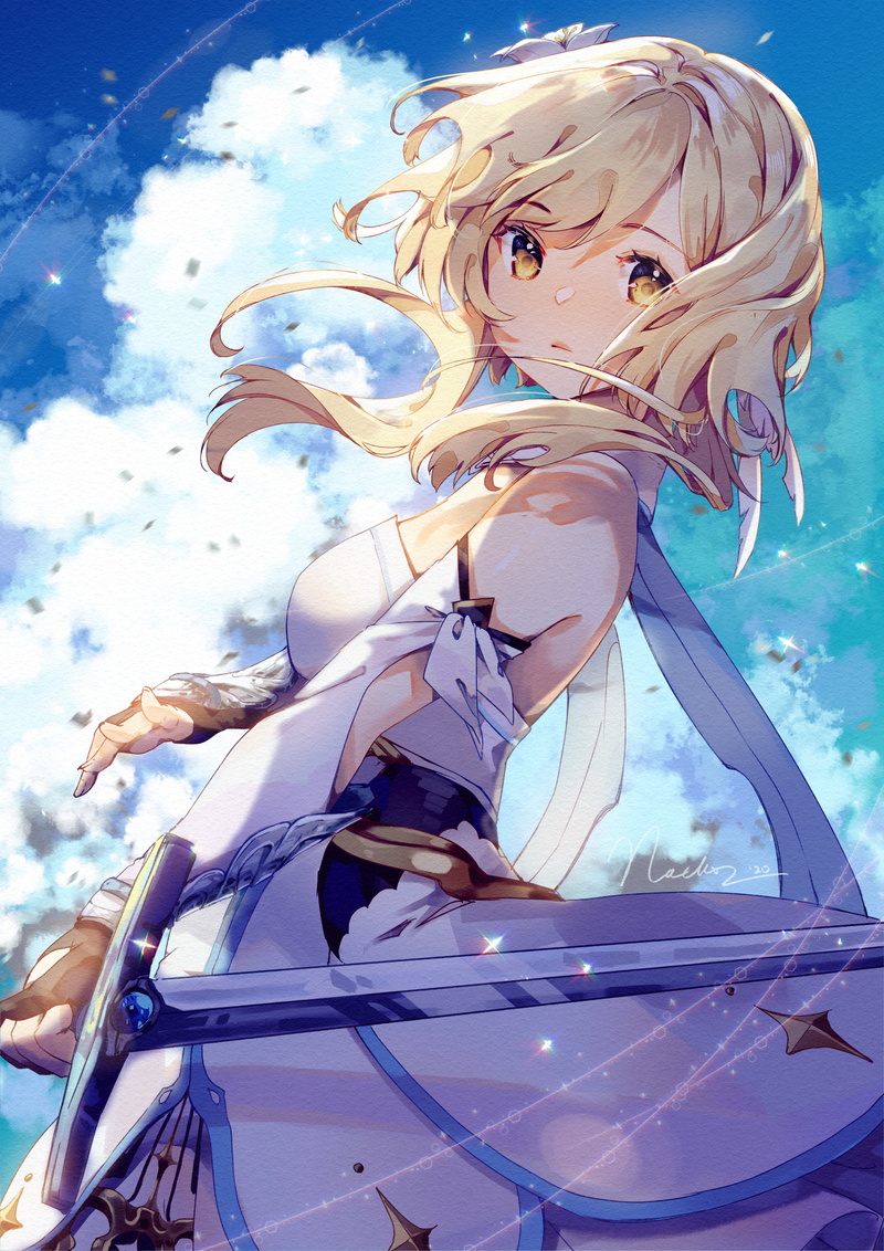 Lumine (Genshin Impact), 4K, Genshin Impact, anime girls