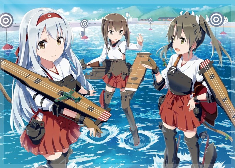 Kantai Collection, shokaku, 720P, Taihou (KanColle), Shoukaku (KanColle), anime, Zuikaku (KanColle), lolita