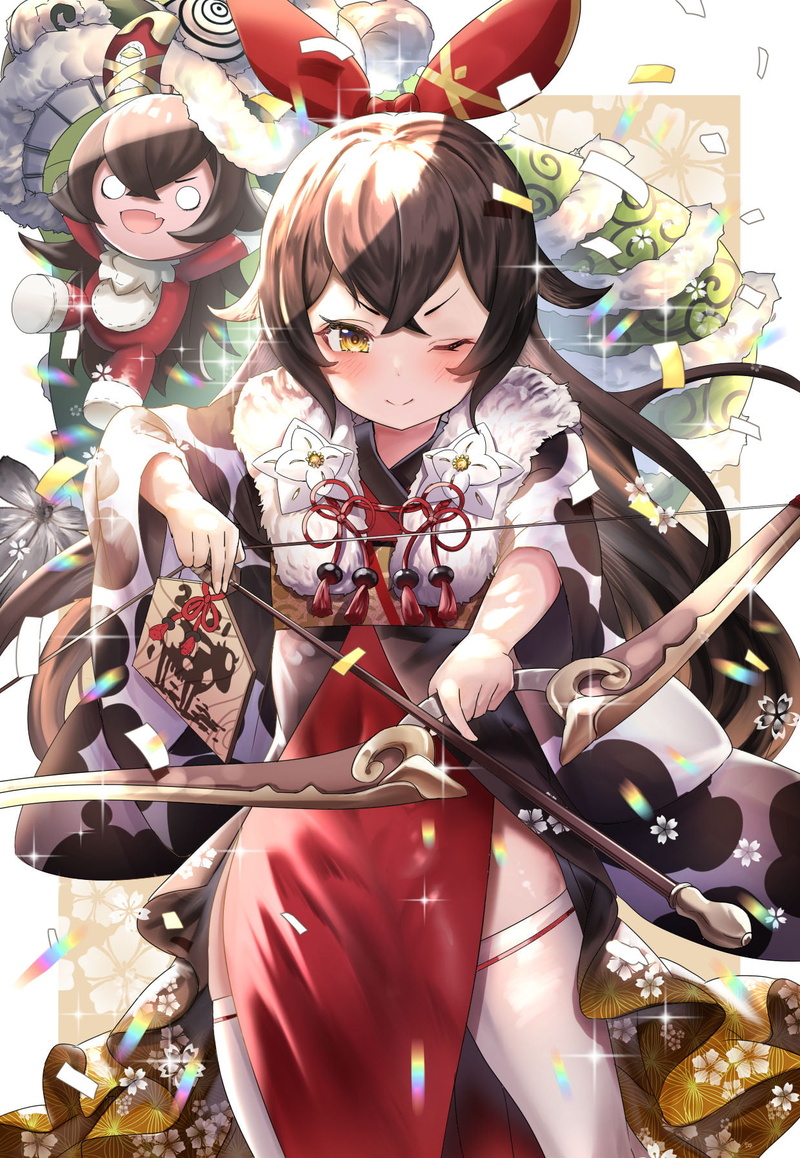 720P, anime girls, Amber (Genshin Impact), Genshin Impact