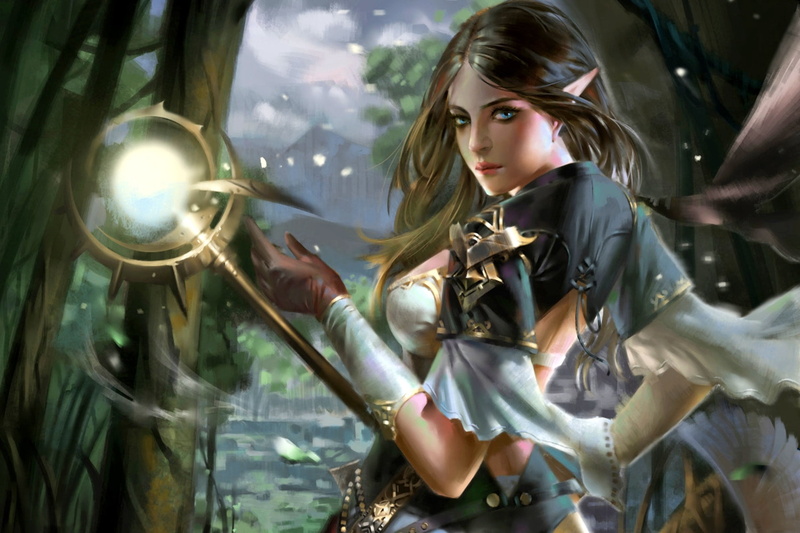elf, fantasy, elves, woman, girl, female, 1080P, women