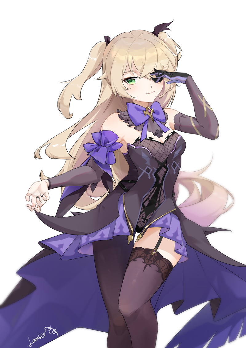 4K, Genshin Impact, anime girls, Fischl (Genshin Impact)