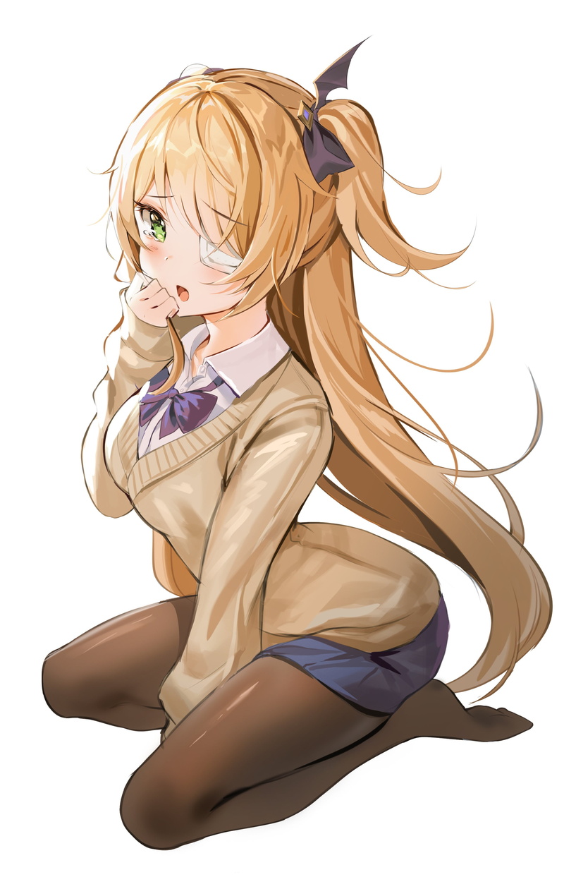 Fischl (Genshin Impact), school uniform, blonde, Genshin Impact, anime girls, 4K