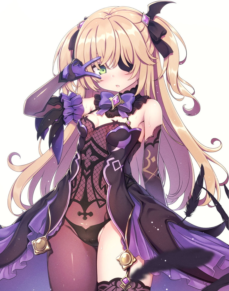 anime girls, blonde, Fischl (Genshin Impact), 720P, Genshin Impact
