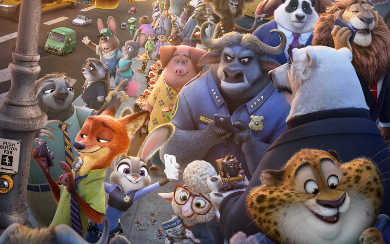Judy Hopps, Mayor Lionheart, Nick Wilde, Movie, Bellweather (Zootopia), Chief Bogo, 2K, Zootopia, Flash (Zootopia)