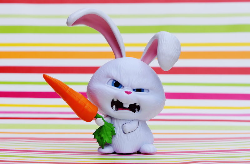 celebration, holding, art and craft, 5K, children, still life, figurine, rabbit, creativity, cute, representation, toy, no people, evil, film character