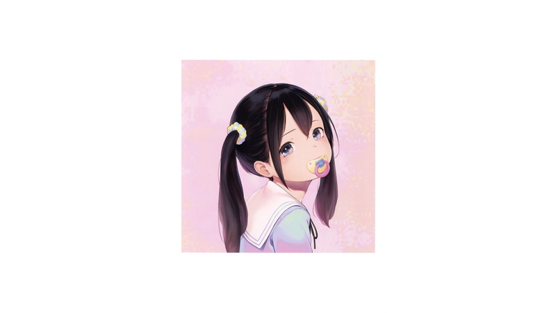 loli, 2K, simple background, white  background