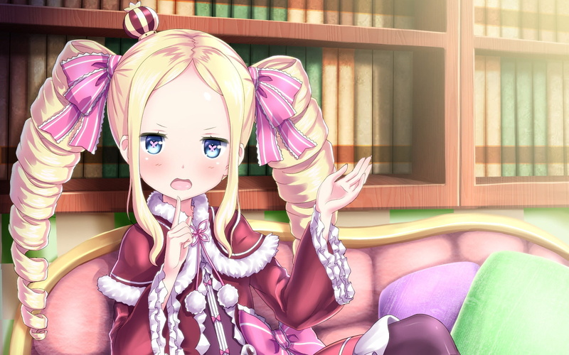 indoors, women, Re:Zero Kara Hajimeru Isekai Seikatsu, child, portrait, people, home interior, girls, females, innocence, lifestyles, 1080P, looking at camera