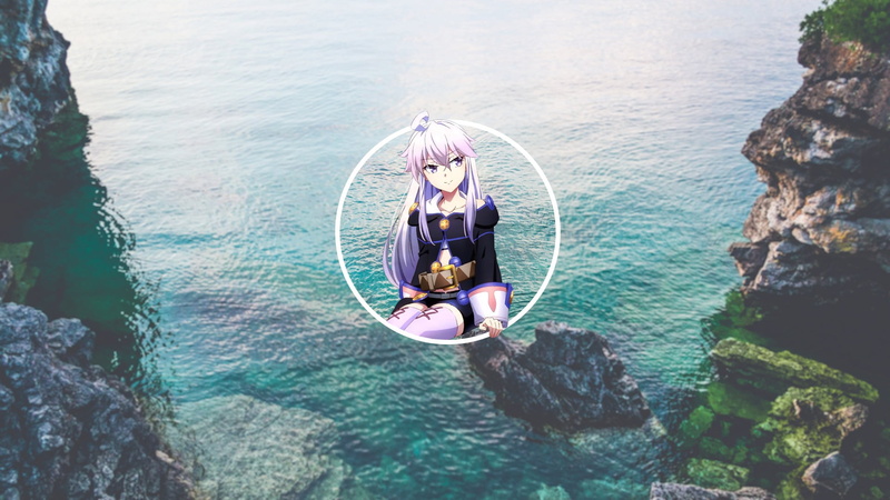 loli, sea, one person, lifestyles, adventure, solid, beauty in nature, Zero, 1080P, day, anime girls, sitting, high angle view, water, Shikiyo, leisure activity